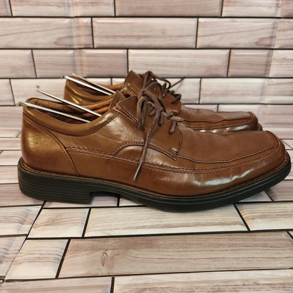 Mens Dress Shoes Size 8 Thom McAn Leather Loafer Lace Up...